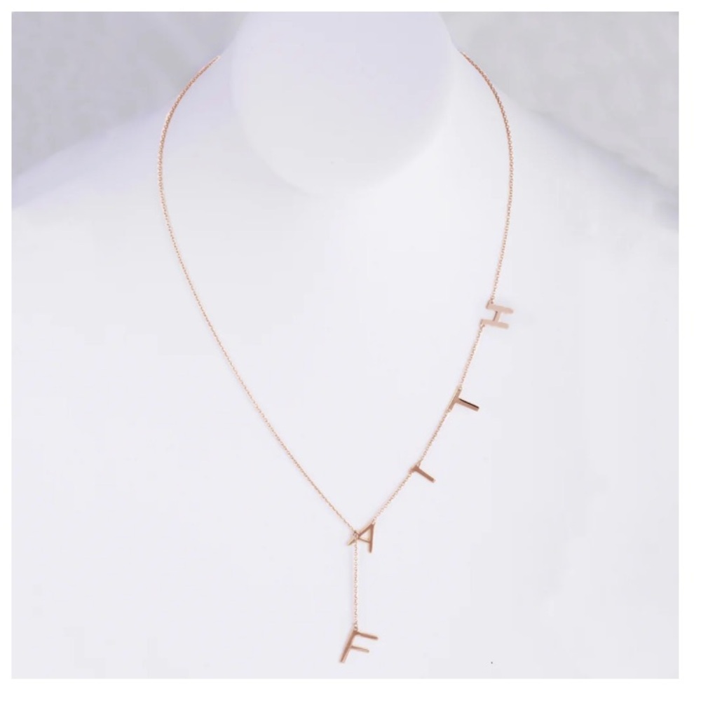 Adornia Gold FAITH Necklace